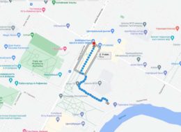 Схема проезда до консульства РФ в Усть-Каменогорске